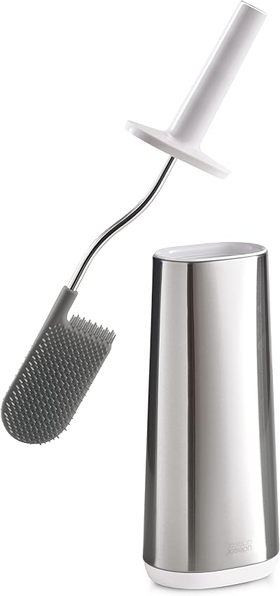 Joseph Joseph Flex Smart Hygienic Silicone Toilet Brush and Holder Set