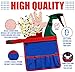 USA style Garden Tool Set: Complete Patriotic Yard Kit for Outdoor and Indoor Use with Spade, Rake, Trowel, Spray Bottle, Gloves, and Utility Belt