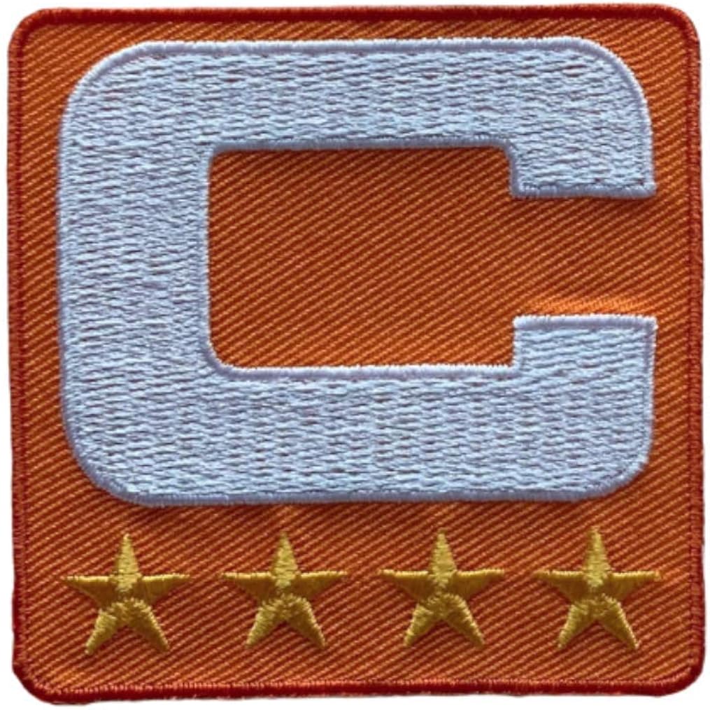 2020 Edition Orange Captain C Patch (4 Gold Stars) Iron