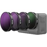 TELESIN CPL ND Filter for DJI Osmo Action 5 Pro/4/3, Xtra Edge/Pro | 4-Pack ND8 ND16 ND32 CPL Lens Filters, HD Optical Glass Polarizing Neutral Density Filter Kit for Vlog Travel Shooting