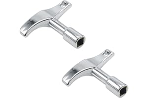 2 Pack Drum Tuning Key with Hole, Universal Drum Tuner Drill Bit for Acoustic & Electronic Drum Set Snare,Quadrilateral