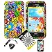 4 items Combo: ITUFFY (TM) LCD Screen Protector Film + Mini Stylus Pen + Case Opener + Design Rubberized Snap on Hard Shell Cover Faceplate Skin Phone Case for LG Enact VS890 (Verizon) (Color Daisy)