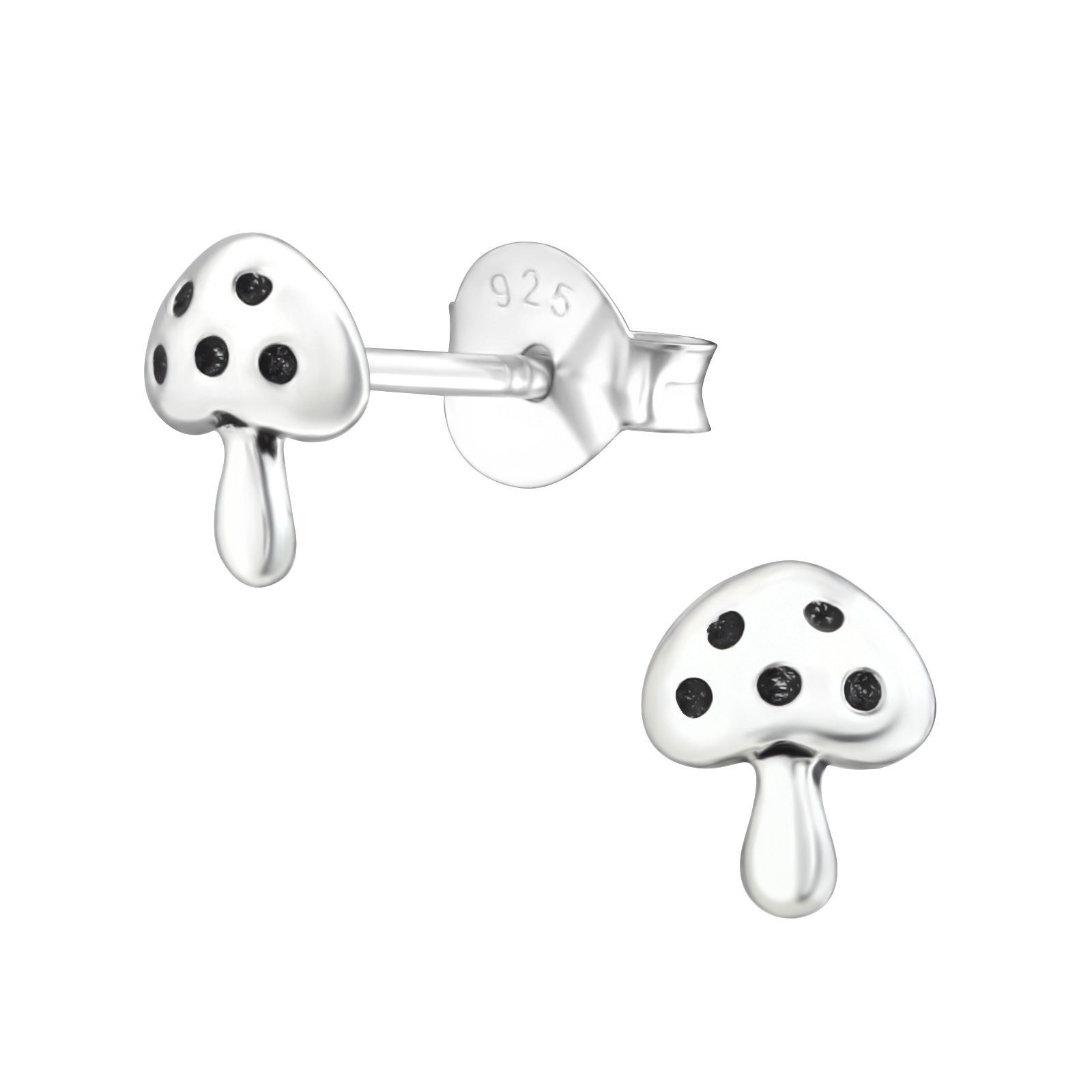 925 Sterling Silver Women Mushroom Stud Earrings for Women & Girls – Gift-Ready Jewellery by The Rose & Silver Company