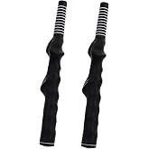 Yuyeran 2Pcs Left-Hand Golf Training Grip Golf Club Grip LH Practice Aid Golf Swing Trainer Accessories
