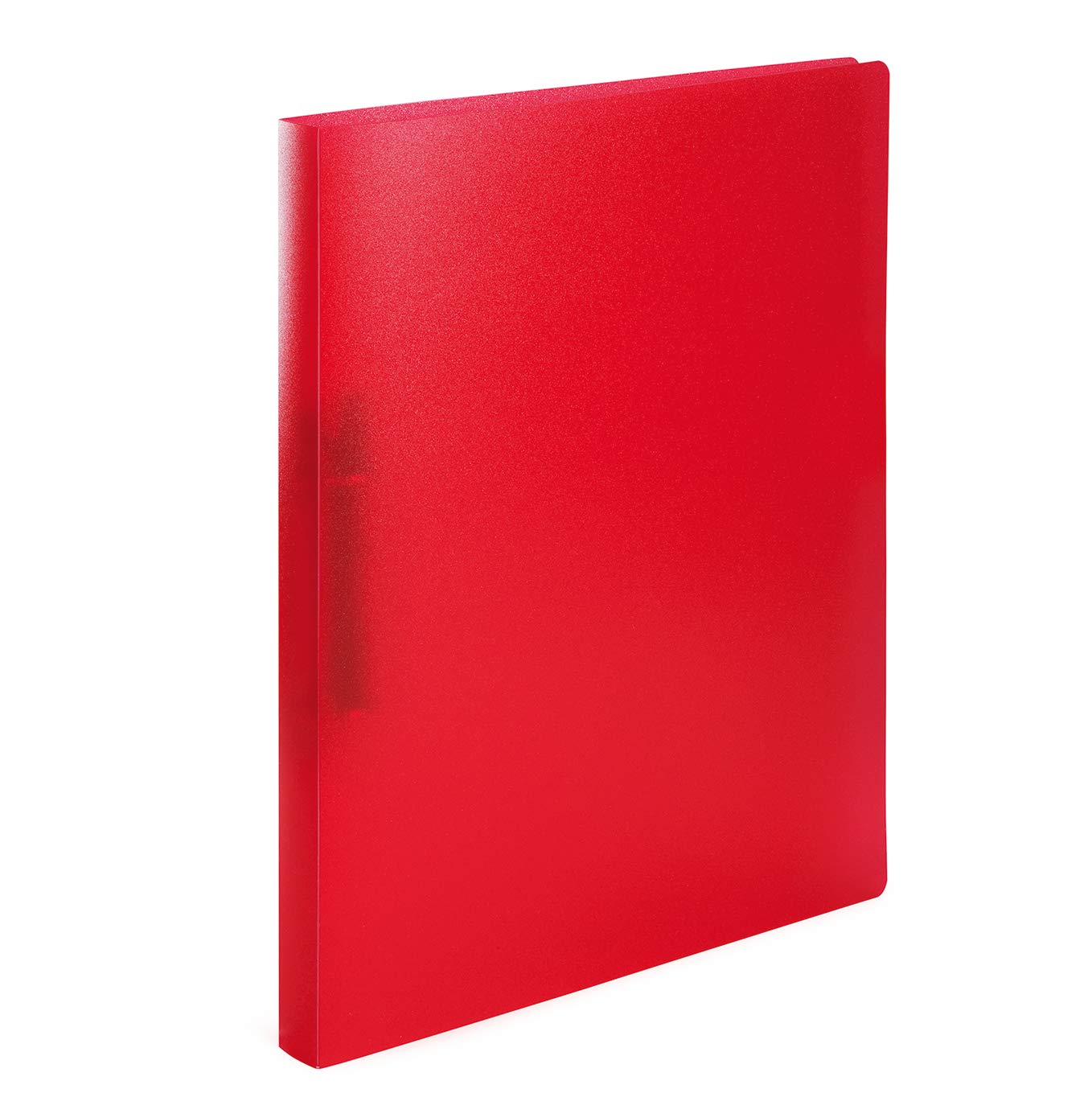 HERMA Ring Binder Translucent in Red, A4, 25 mm Spine, Slim 2-Ring Binder Made of Plastic