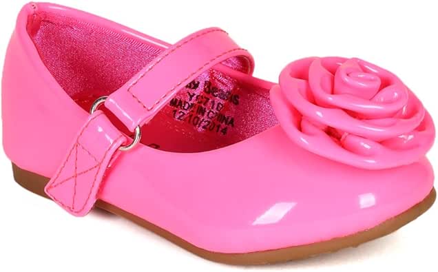 JELLY BEANS Neon Patent Rose Embellished Mary