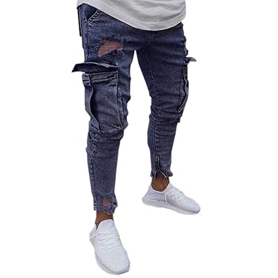 POQOQ Jeans Trousers Mens Stretch Denim Pant Egypt Ubuy