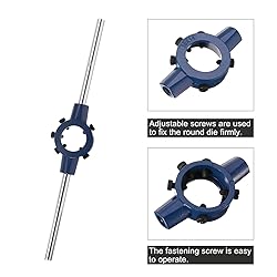 uxcell Round Die Stock Handle Wrench
