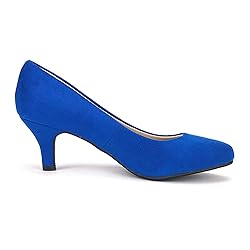 DREAM PAIRS Women's Luvly Royal Blue Bridal Wedding