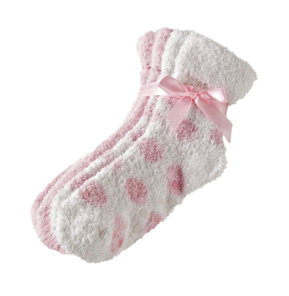 2 Pack of Earth Therapeutics Therasoft Ultra Plus Moisturizing Socks with Shea Butter in Pink : Foot Creams : Beauty