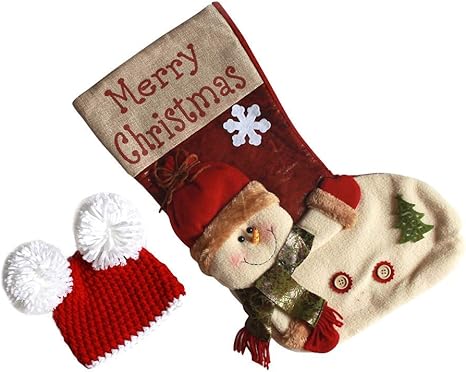 Newborn Baby Christmas Photography Props Costume Christmas Socks