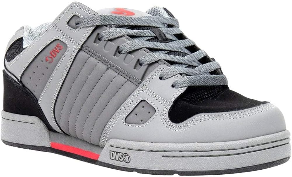 DVS mens Celsius Skate Shoe, Charcoal/Black/Red, 12 US: Shoes