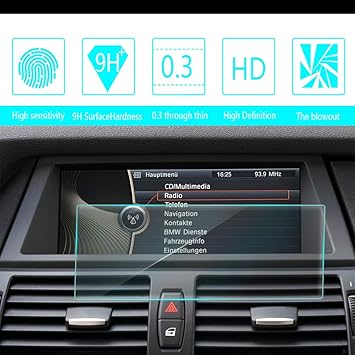 Amazon Com For 2008 2009 2010 2011 2012 2013 Bmw X5 X6 8 8 Inch 209x79mm Car Navigation Screen Protector Hd Clarity 9h Tempered Glass Anti Scratch In Dash Media Touch Screen Gps Display Protective Film Automotive