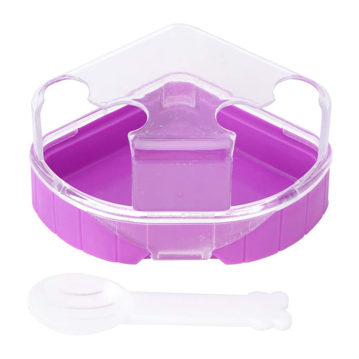 Hamster Bathroom Pet Plastic Sand Dry Bath Container Small Animal Toilet Sandbox Bathroom with Scoop for Hamster Gerbil Rat Mice and Small Animal
