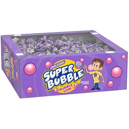 Super Bubble Gum Grape Flavored 54 Ounce Box Amazon De Lebensmittel Getranke