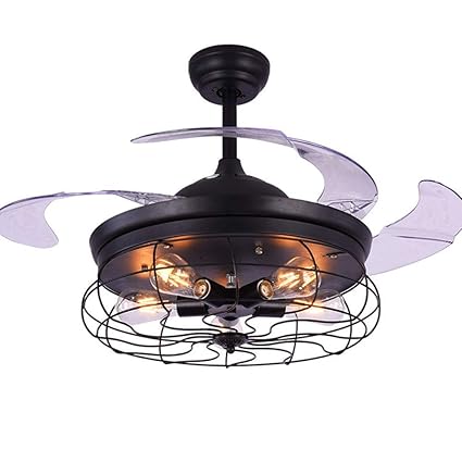 Ysj Ltd 42in 5 Lights Led Ceiling Fan Light Industrial