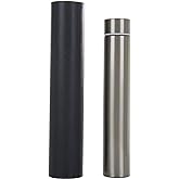ChezMax Slim Thin Stainless Steel Vacuum Insulated Water Bottle Leak Proof Eco-Friendly Travel Cup Sports Drink Bottle 8.8OZ Silvery