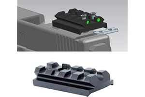 TuFok Sight Mount Plate Fits for Glock 17 19 22 23 26 27 34 Rail for Install Pistol Red Dot Sight