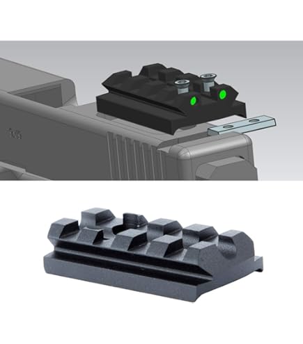 Picatinny – Placa de montaje para riel Glock G17 19 22 23 26 27 34 Picatinny – Placa de montaje para riel Glock G17 19 22 23 26 27 34