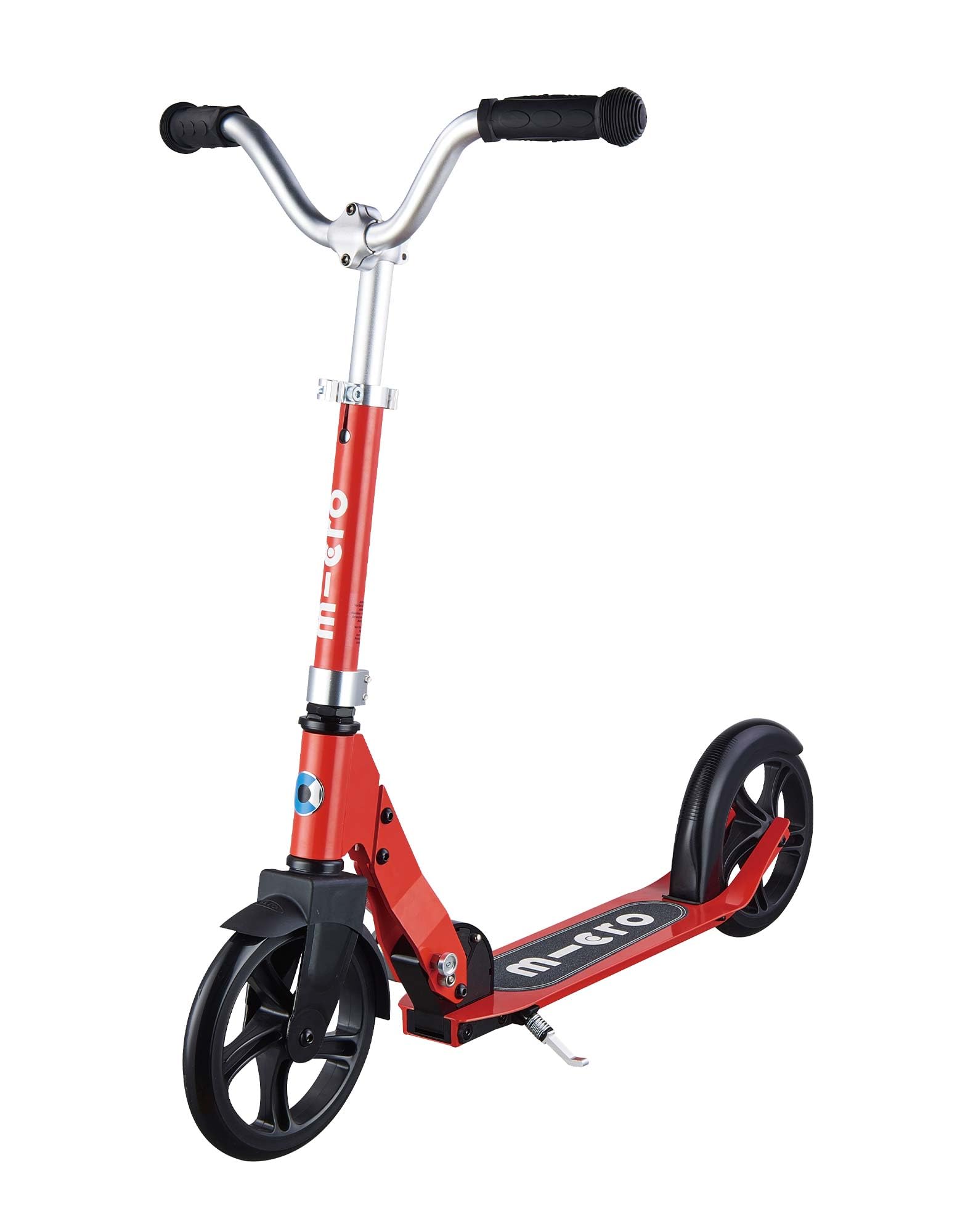 Micro Scooters | Cruiser Children's Scooter | Handlebar Adjustable | Lightweight | Foldable | Kickstand | 5-12yrs | Boys & Girls | Red
