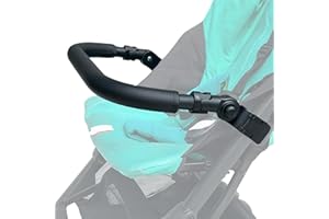 Feliliber Baby Stroller Accessories Bumper Bar, Crossbar Compatible with gb Pockit+ All City, All-Terrain, Cybex Libelle, Orfeo Strollers，PU Leather Surface (All-Terrain Armrest) (Small Size)