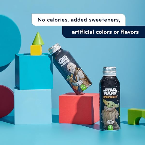 PULSE STAR WARS THE MANDALORIAN – NATURAL FILTERED SPRING WATER – DISNEY BOTTLES – BPA-FREE ALUMINUM RECYCLABLE BOTTLES – 12 PACK