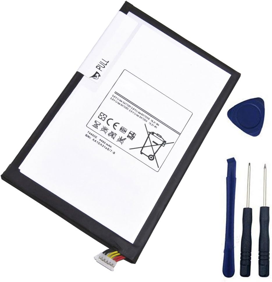 YNYNEW T4450E Replacement Tablet Battery Compatible with Samsung Galaxy Tab 3 8.0 T310 T311 T315 SP3379D1H 3.8V 4450 mAh + Free Tools