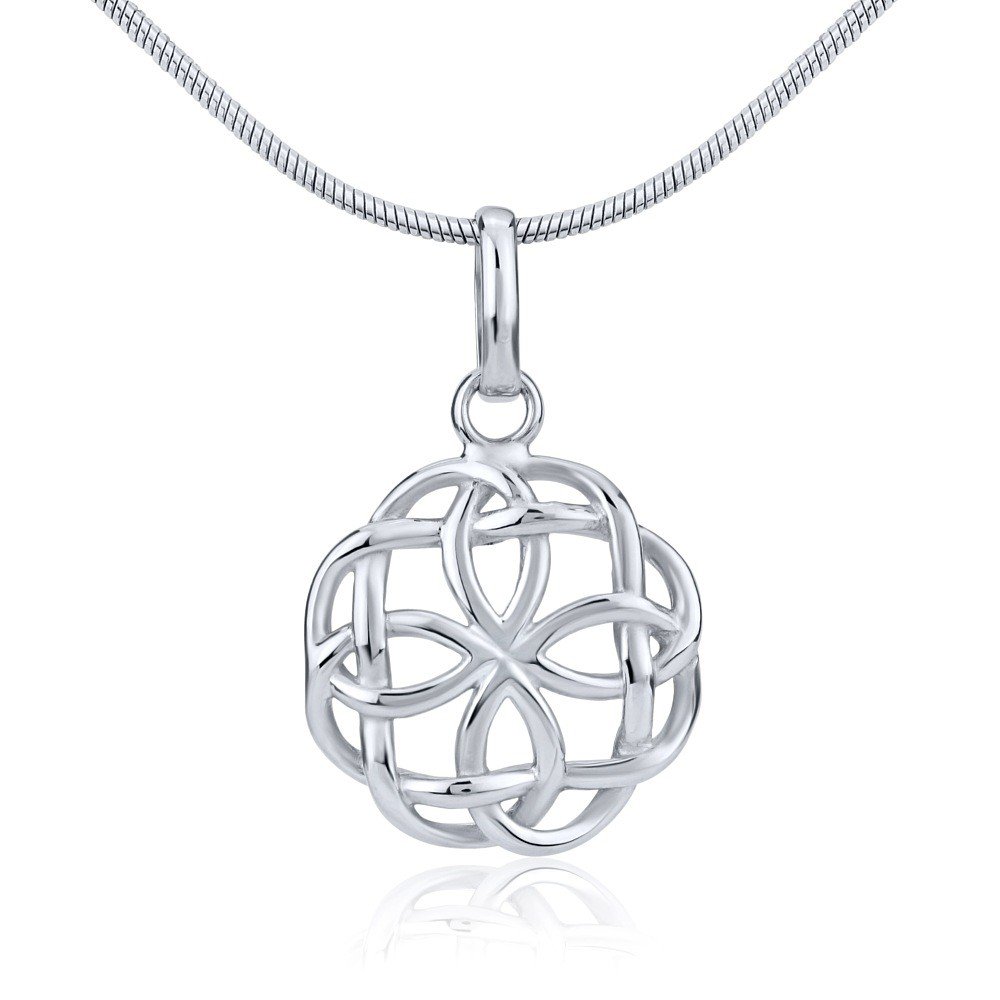 SILVEGO 925 Sterling Silver Pendant Celtic Sun