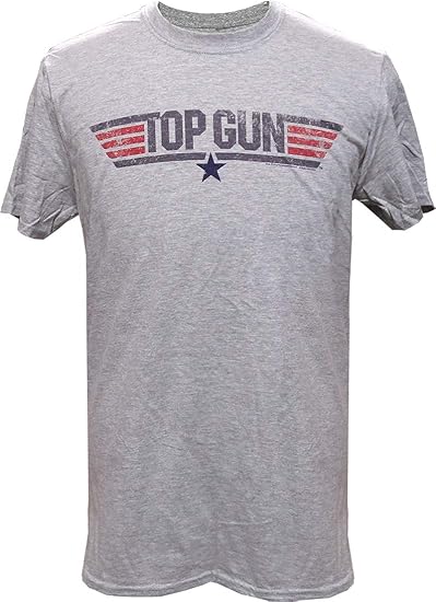 Amazon 映画 トップガン 米国オフィシャルtシャツ メンズ クラッシック グレー Tシャツ カットソー 通販