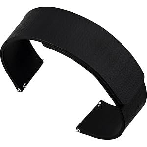 CANYSON Magnetic Silicone Watch Bands, Lychee Texture, Quick Release Sporty Strap, Band Width 18mm 20mm 22mm
