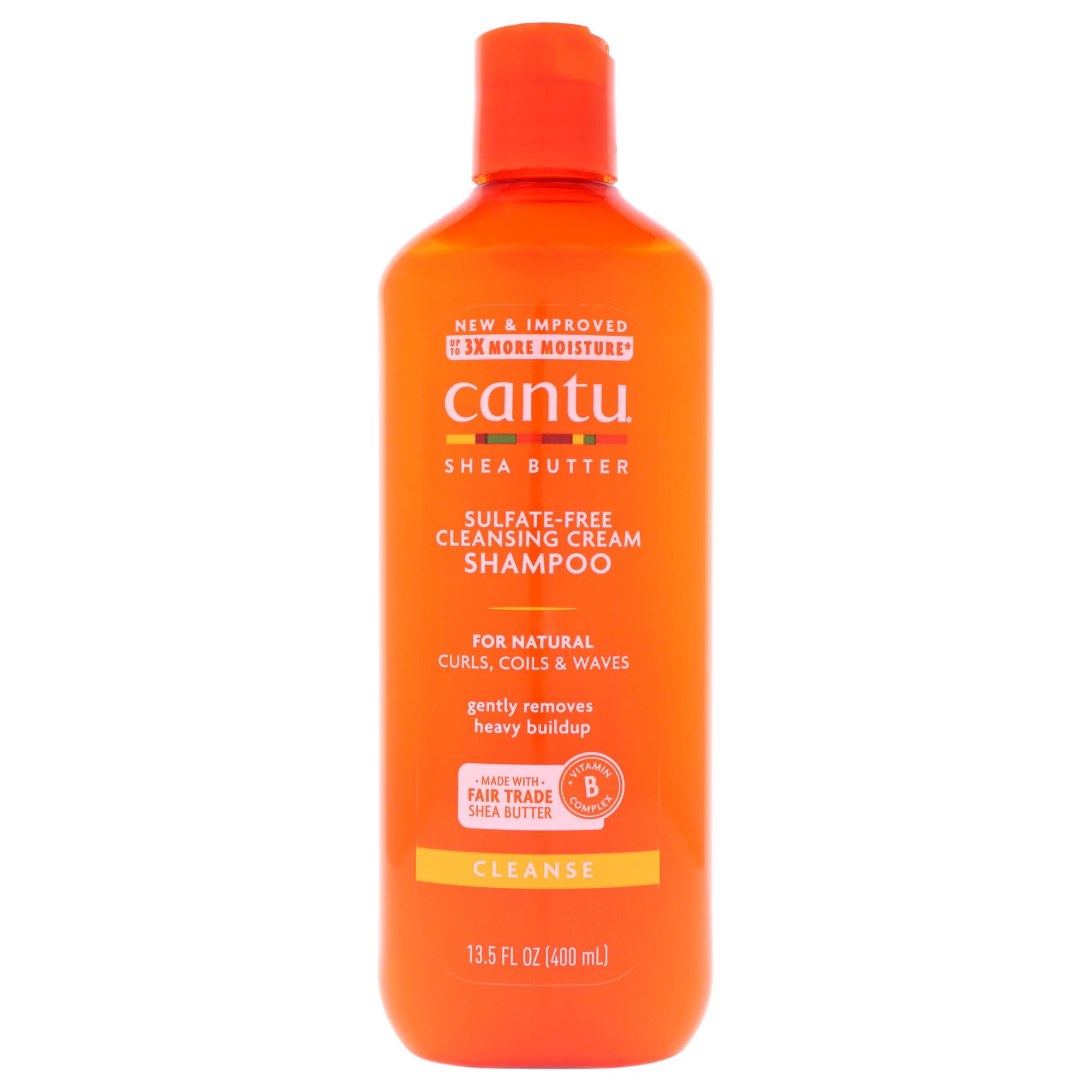Cantu Shea Butter For Natural Hair Sulfate-Free Cleansing Cream Shampoo, 400ml