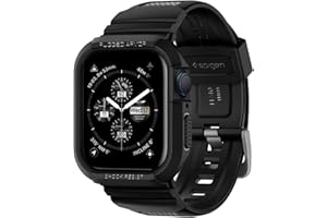 Spigen Rugged Armor Pro Case and Band Compatible with Apple Watch Series 9 8 7 41mm and Series SE2 6 SE 5 4 40mm