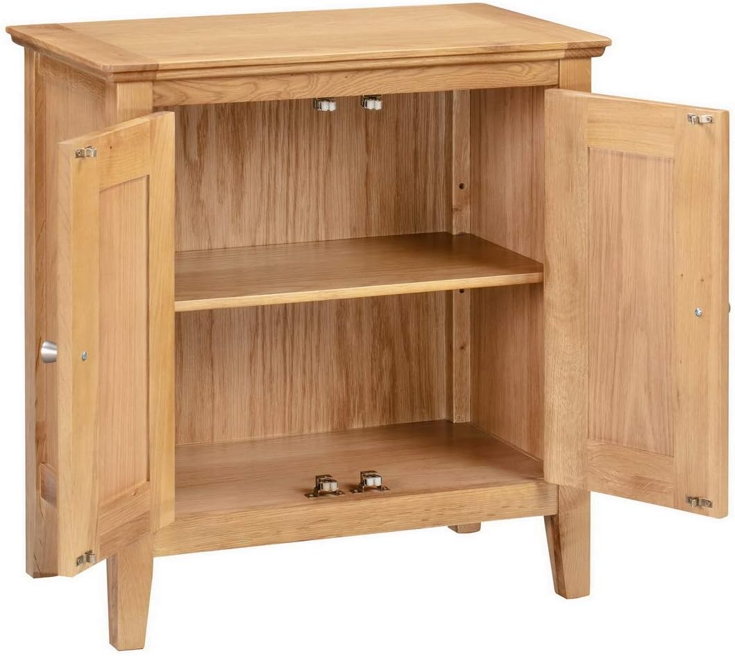 Hallowood Furniture Hereford Small Cupboard with Adjustable Shelf, Shoe Storage Cabinet - Image 5