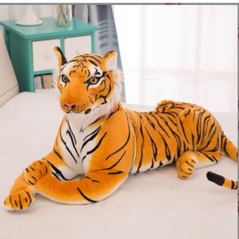 OUKEYI Realistic Tiger Stuffed Animal Plush Cat Soft Stuffed Animals Plush Toyfor Kids Gifts (23.6inch/60cm)
