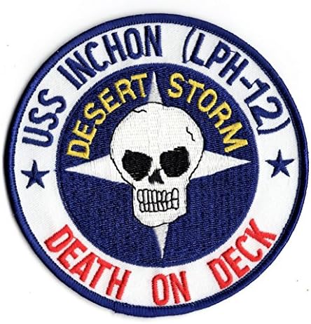 United States Navy USS INCHON LPH-12 Death on Deck Desert Storm Patch USN