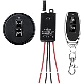 dstfuy Mini Wireless Switch,5V/12V/48V/10A Relay Remote Switch. | 328FT Long Range for Track Lights, ,Car Led Light ,Patio Lights,Fan,Pump.