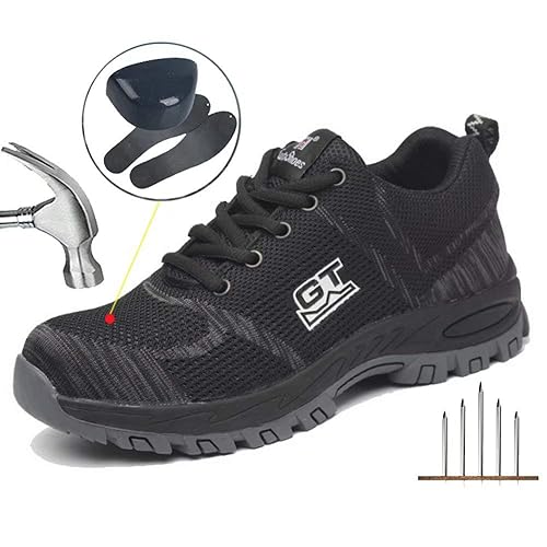Escort Runners Steel Toe Shoes Men Work Safety Shoes Breathable Industrial Construction Shoes Outdoor Hiking Shoes