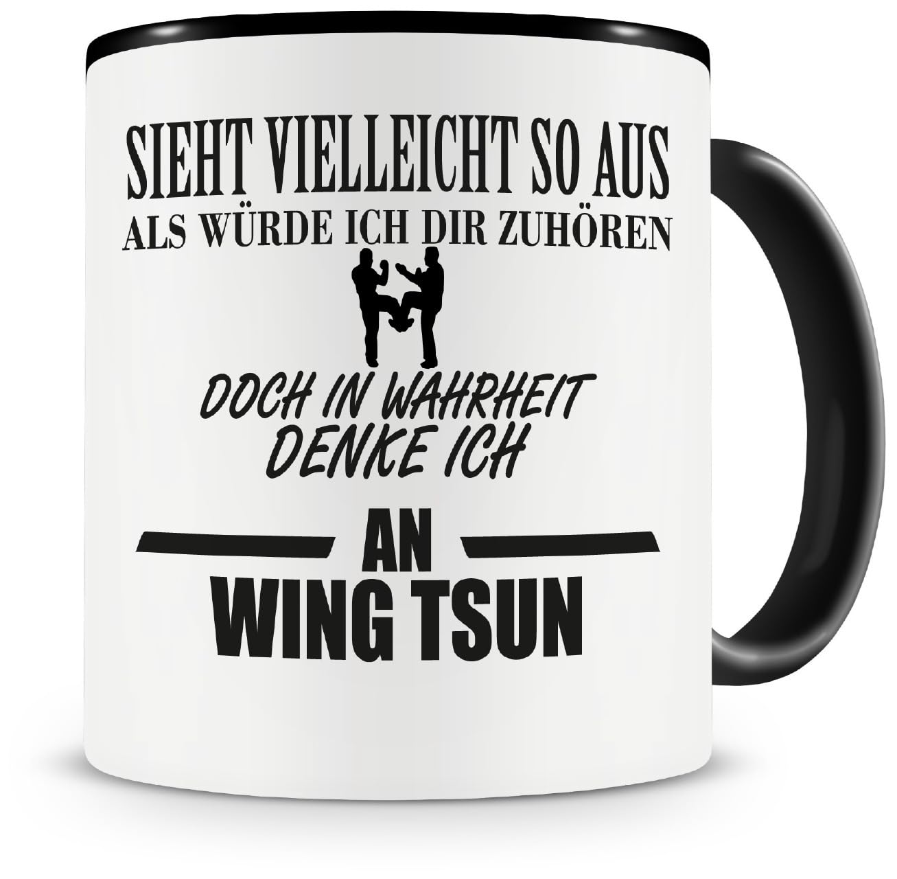 Samunshi® Ich denke an Wing Tsun Mug Coffee Cup Tea Cup Coffee Mug