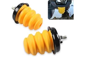 DYEKNEE Pack-2 Car Rear Axle Bumper Shock Absorber Block, Rubber Buffer Protection Pad with Nut, Replacement 15712438 523-049