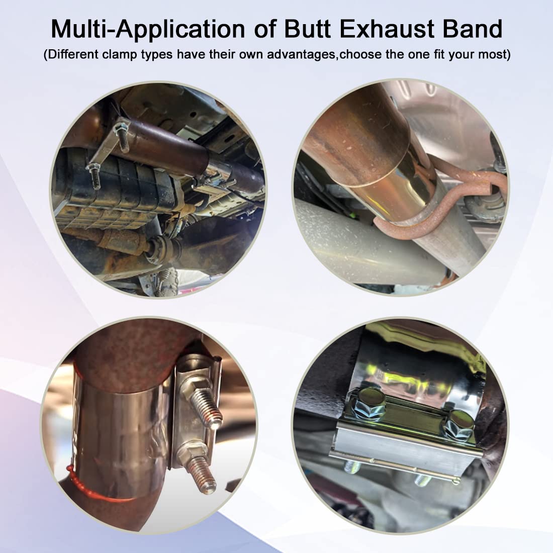4" Lap Joint Band Clamp Exhaust Band Clamp Pipe Repair Parts Stainless Steel 4 Inch - View #12