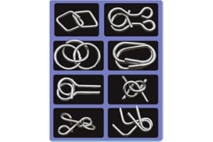 Metal Puzzle Ring, Educational Intellectual Toys Iq Toys, Metal Brain Teaser Puzzles, Steel Iq Games Physics Mind Metal Puzzl