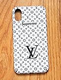iPhone X/10 Case, Street Fashion x Hypebeast Collab Slim Durable Hard Case Cover for Apple iPhone X (White w/Black Letters)