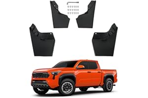 Zekzoop Mud Flaps Compatible with 2024 2025 2026 Toyota Tacoma Without Fender Flare Mud Guards Front & Rear No Drilling 4PCS Splash Guards Fender Flares All Weather Protection 2025 Tacoma Accessories