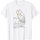 Harry Potter Hedwig Harry's Pet Owl Sketch Chest Portrait T-Shirt