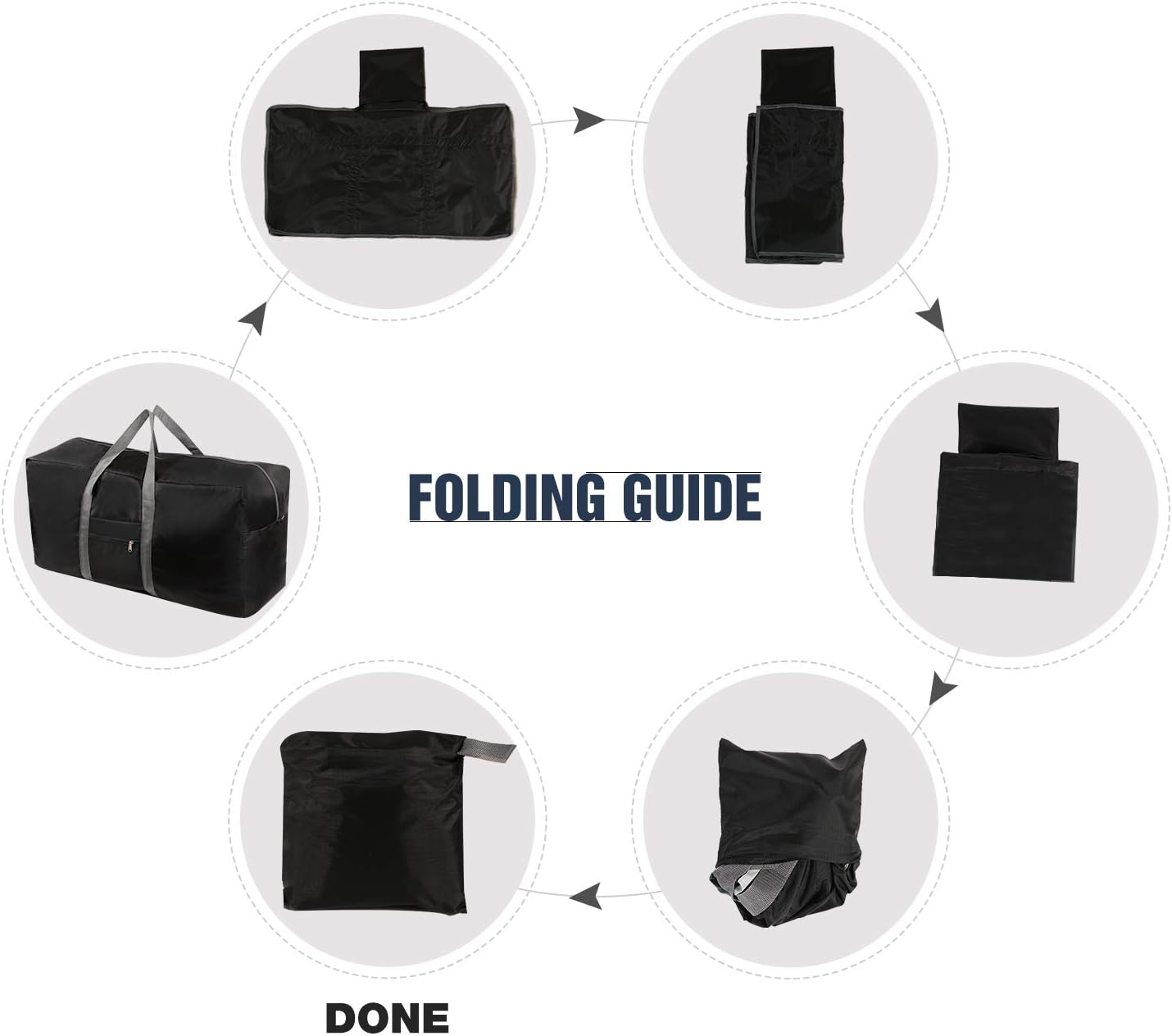 REDCAMP 100L Extra Large Duffle Bag, Water Repellency Lightweight Foldable Duffel Bag for Outdoor Camping, Black