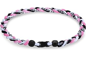 NUKAYAI NAKAYAI Premium 18" Baseball Necklaces Nylon Tri-Braided Rope Tornado Design One/Multi-piece set for Team Gifts Player Fans Dark Softball Drip Sports Baseball Necklace