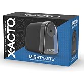 X-ACTO Pencil Sharpener, Mighty Mite Electric Sharpener, With Pencil Saver&reg;, SafeStart&reg; Motor, Black - Classroom, School, Teacher Supplies
