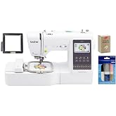 Brother SE700 Sewing and Embroidery Machine, Wireless LAN Connected, 135 Built-in Designs, Computerized, 4" x 4" Magnetic Frame, Premium Thread 6 Spools, 75/11 Size Needles 100 Count