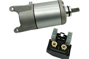 Soarider Starter Motor & Solenoid Relay fit for Yamaha YFM35 YFM350 Grizzly 350 07-14| Wolverine 350 06-09| Bruin 350 04-06| YZF600R 00-07, Replace 18757 SMU0269 3HE-81890-00-00 3HE-81800-00-00