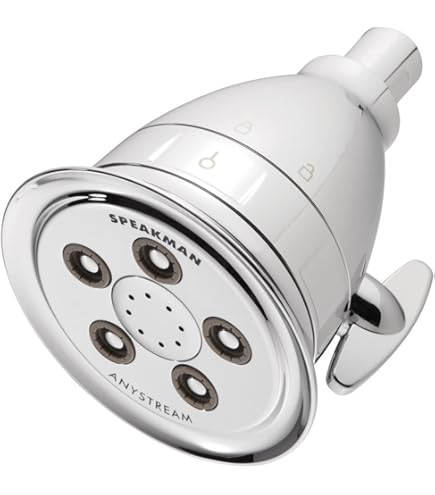Speakman, Satin S 2252 AB E2 Signature Brass Icon Anystream   Cabezal De Ducha Ajustable, 2.0 GPM